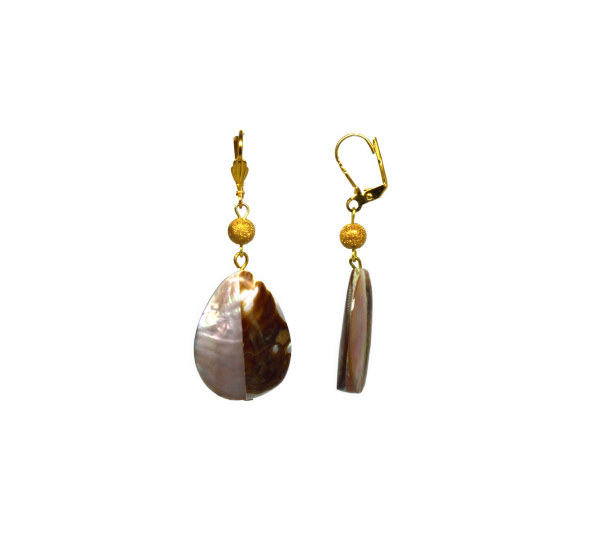Boucles d'oreilles gouttes nacre - Joséphine – Image 2