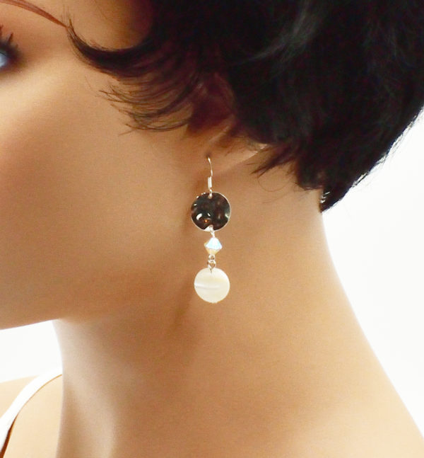 Parure argenté Swarovski et nacre - Collection Jolla – Image 3
