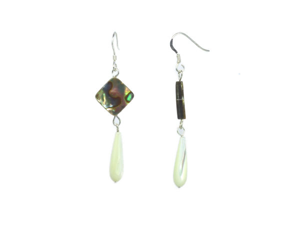 Boucles d'oreilles abalone nacre - Clémence – Image 2