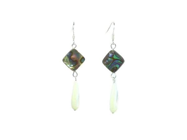 Boucles d'oreilles abalone nacre