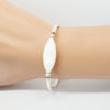 Bracelet jonc argent et nacre