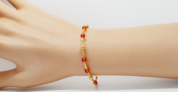Bracelet perle ambre femme - AmberGold – Image 2