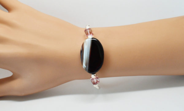 Bracelet rigide pierre semi-précieuse - Smooth – Image 4