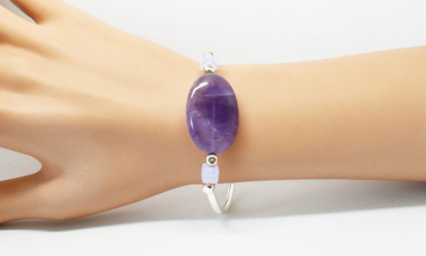 Bracelet rigide pierre semi-précieuse - Smooth – Image 8