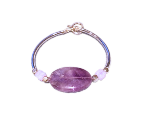Bracelet rigide pierre semi-précieuse - Smooth – Image 7
