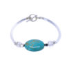 Bracelet femme argenté turquoise - Smooth turquoise – Image 3