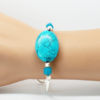 Bracelet femme argenté turquoise - Smooth turquoise – Image 5