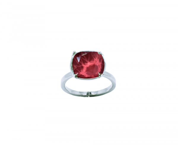 bague crystal dark red