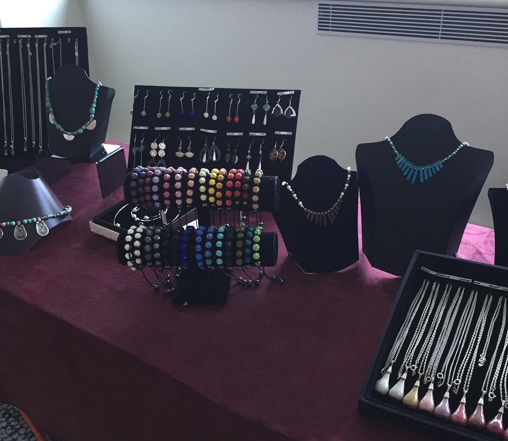 exposition de bijoux en mars 2018 à Cergy