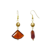 Boucles d'oreilles éventail ambre - Caramel – Image 2