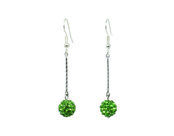 Boucles d'oreilles pendantes strass - DISCO – Image 6