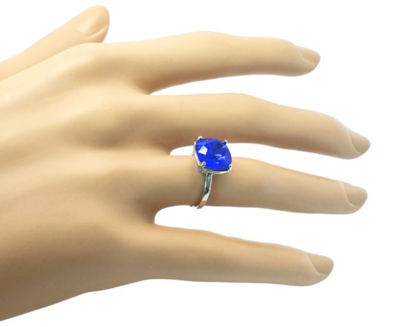 Bague carrée cristal Swarovski- Dorian – Image 8