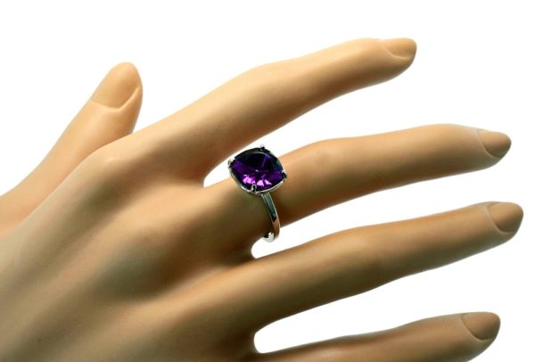 Bague carrée cristal Swarovski- Dorian – Image 6