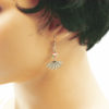 Boucles d'oreilles éventail émaille - Asiana – Image 3