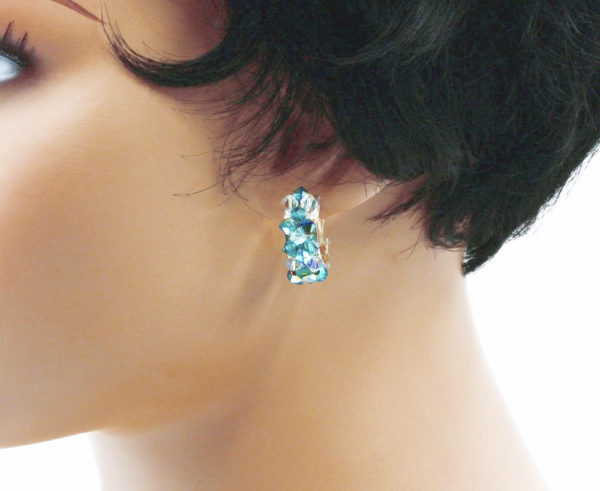 Clips d'oreilles demi-lune Swarovski - Komett – Image 10