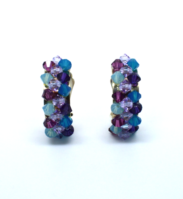Clips d'oreilles demi-lune Swarovski - Komett – Image 7