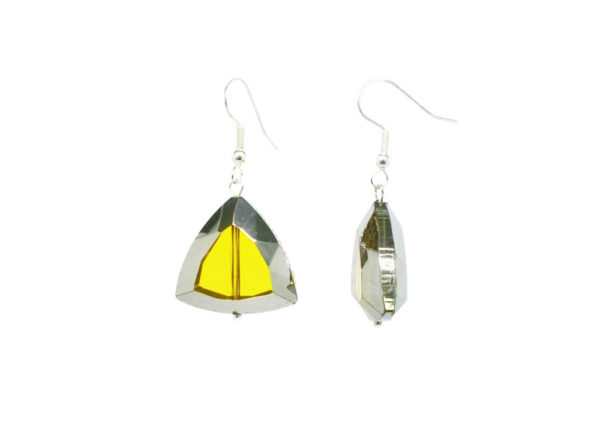 Boucles d'oreilles pendantes triangles - Electro – Image 2