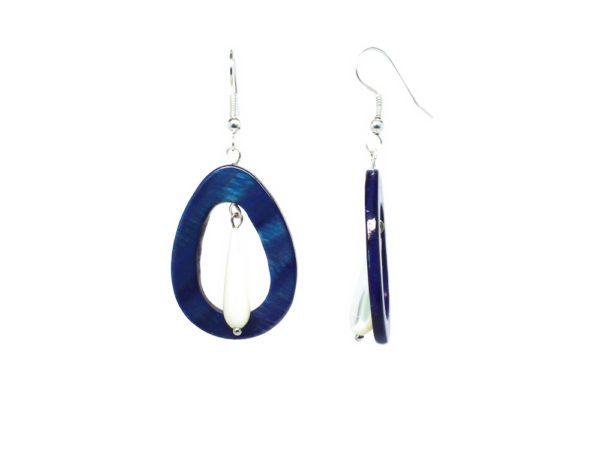 Boucles d'oreilles goutte nacre - Seychelles – Image 2