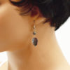 Boucles d'oreilles feuille nacre - Dark mop leaves – Image 3