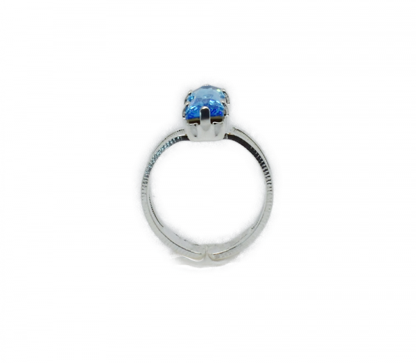Bague rectangle Swarovski réglable- Princesse – Image 2
