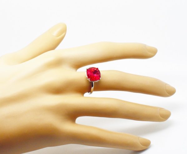 Bague solitaire carrée cristal Swarovski - Dorian – Image 4