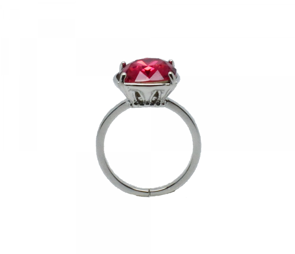 Bague solitaire carrée cristal Swarovski - Dorian – Image 3