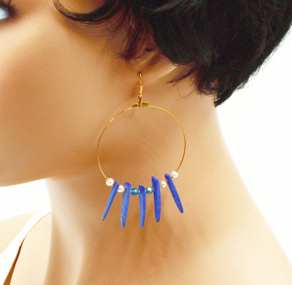 Boucles d'oreilles créoles exotiques - Coco Ring – Image 9