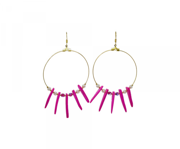 Boucles d'oreilles créoles exotiques - Coco Ring – Image 6