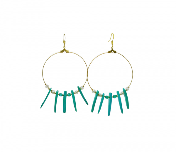 Boucles d'oreilles créoles exotiques - Coco Ring – Image 4