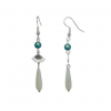 Boucles d'oreilles éventail nacre - Flamingo – Image 2