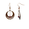Boucles d'oreilles créoles cuivre vieillit - Antik – Image 2