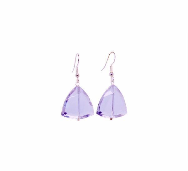 Boucles d'oreilles pendantes triangle