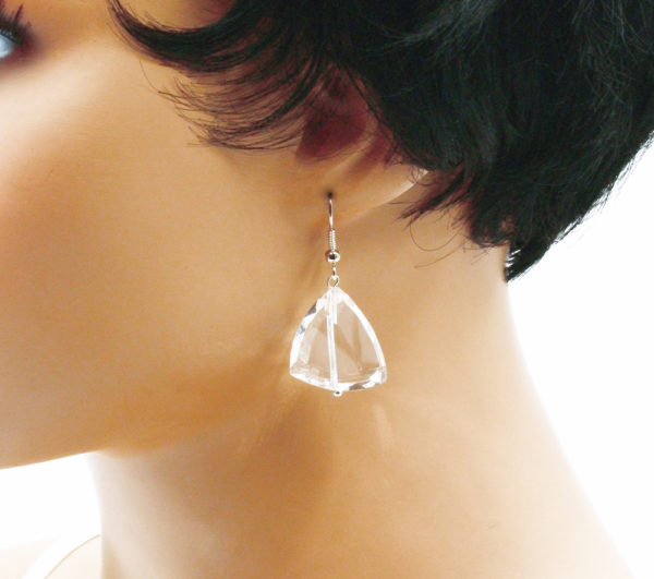 Boucles d'oreilles pendantes triangle - Trillion – Image 11