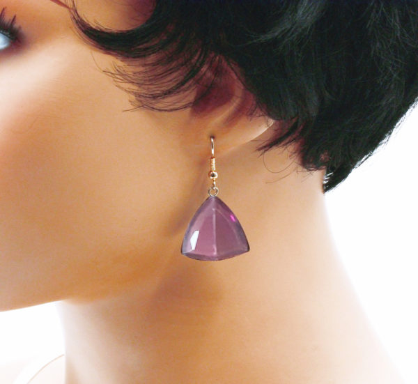 Boucles d'oreilles pendantes triangle - Trillion – Image 13