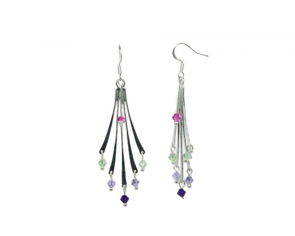 Boucles d'oreilles Feux d'artifice- Céleste – Image 2