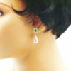 Boucles d'oreilles poire péridot - Luxury – Image 3