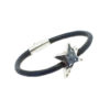 Bracelet cuir femme étoile argenté - Star – Image 2