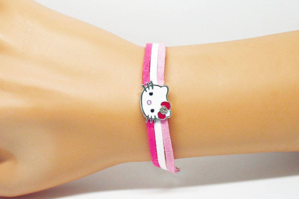 Bracelet enfant petit chat émaillé - Kitty - Bead Falls