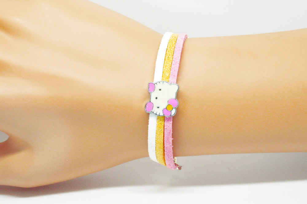 Bracelet enfant petit chat émaillé - Kitty - Bead Falls