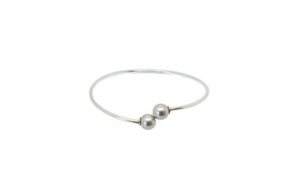 Bracelet jonc ouvert perle