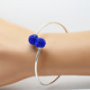 Bracelet jonc argenté perle - Angéline disco – Image 9