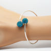 Bracelet jonc argenté perle - Angéline disco – Image 13