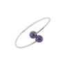 Bracelet jonc argenté perle - Angéline disco – Image 2