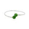 Bracelet jonc argenté perle - Angéline disco – Image 10