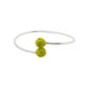 Bracelet jonc argenté perle - Angéline disco – Image 16