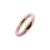 Bracelet cuir daim doré rose  - Romance – Image 2