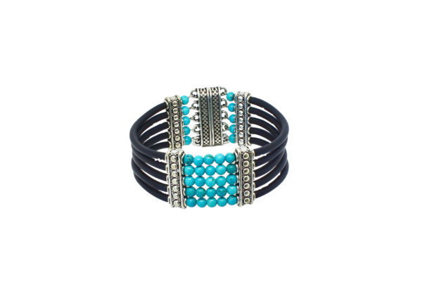 Bracelet manchette multirang hématite - Shelly – Image 6