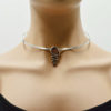 Collier en cuir pendentif bulle argenté- Mind – Image 5
