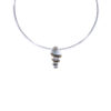 Collier en cuir pendentif bulle argenté- Mind – Image 4