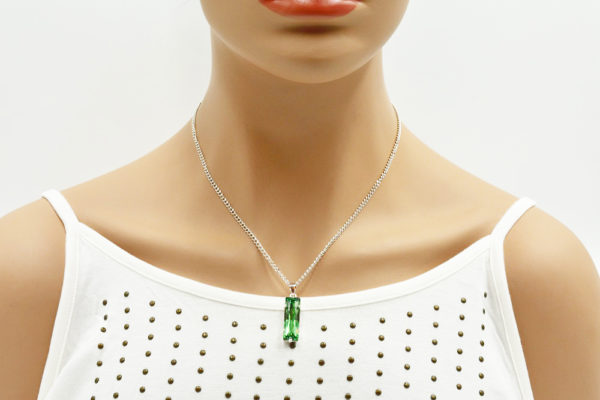 Collier pendentif rectangle Swarovski - Princesse – Image 5